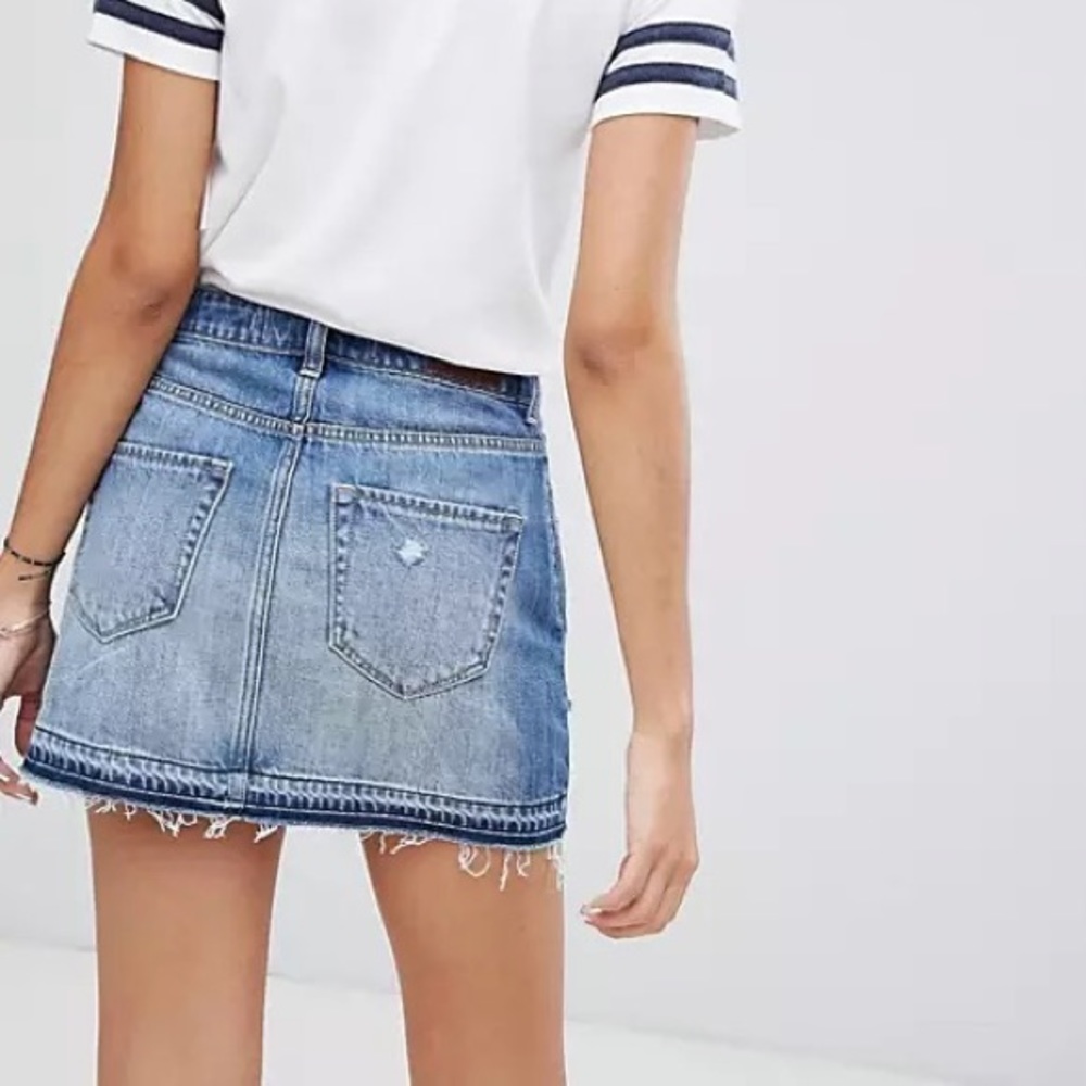 Hollister Rip & Repair High Rise Mini Skirt - Picture 4 of 8